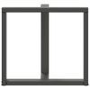 vidaXL Dining Table Legs T-Shaped&nbsp;2 pcs Anthracite 70x35x(72-73) cm Steel
