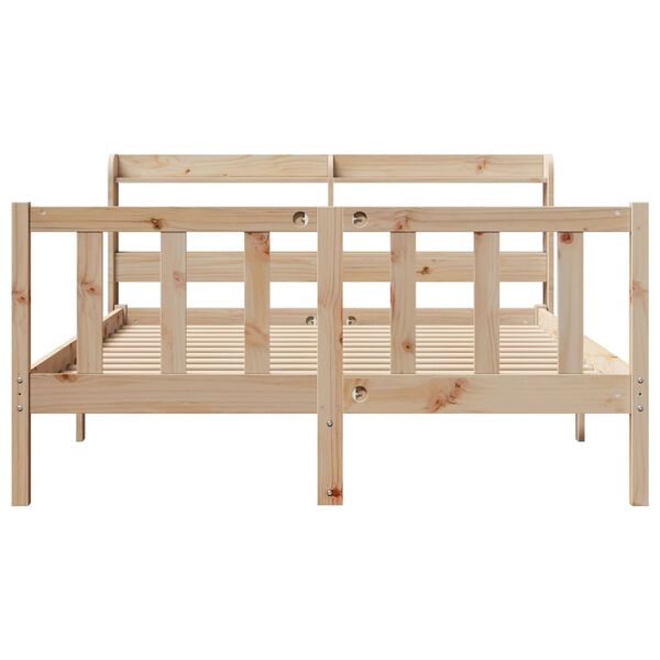 vidaXL Bed Frame without Mattress 120x200 cm Solid Wood Pine
