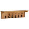 vidaXL Coat Rack 60x16x16 cm Solid Oak Wood