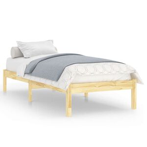 vidaXL Bed Frame without Mattress Solid Wood Single