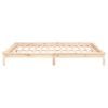 vidaXL LED Bed Frame without Mattress 150x200 cm King Size King Size Solid Wood