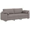 vidaXL Sofa 3 pcs Taupe Fabric