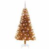 vidaXL Christmas Tree with 150 LEDs with Stand Gold 150 cm PET
