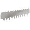 vidaXL Lawn Edging 30 pcs 103 x 25 cm Steel Silver
