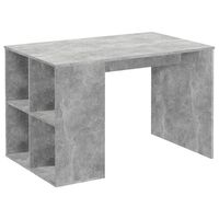 FMD Desk with Side Shelves 117x73x75 cm Concrete