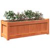 vidaXL Garden Planter Wax Brown 90x31x31 cm Solid Wood Pine