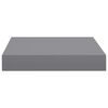 vidaXL Floating Wall Shelf Grey 23x23.5x3.8 cm MDF