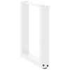 vidaXL Coffee Table Legs U-Shaped 2 pcs White 28x(42-43) cm Steel