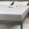 vidaXL Mattress Topper White 140 x 200 x 6 cm Jaquard Fabric