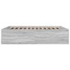 vidaXL Bed Frame without Mattress Grey Sonoma 150x200 cm King Size