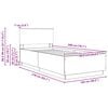 vidaXL Bed Frame with Headboard White 100 x 200 cm Engineered Wood