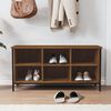 vidaXL Shoe Cabinet Brown Oak 100x35x50 cm Engineered Wood