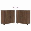 vidaXL Bathroom Cabinet with Storage Brown Oak 61 x 35 x 64 cm
