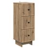 vidaXL Drawer Cabinet Artisan Oak 33 x 34.5 x 90 cm Engineered Wood