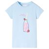vidaXL Kids'T-shirt Soft Blue 140