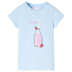 vidaXL Kids'T-shirt Soft Blue 140