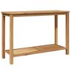 vidaXL Console Table Brown 110 x 40 x 75 cm Solid Teak Wood