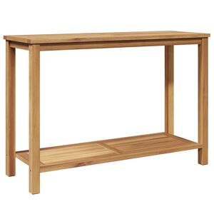 vidaXL Console Table Brown 110 x 40 x 75 cm Solid Teak Wood