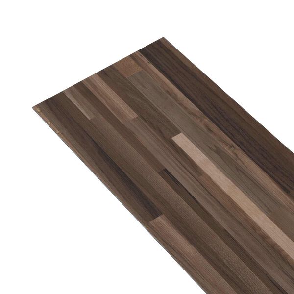 vidaXL Flooring Planks 36 pcs Striped Brown 5.02 m&sup2; PVC