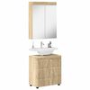 vidaXL Bathroom Furniture Set TULUM Sonoma Oak Engineered Wood