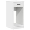 vidaXL Computer Tower Stand with Drawer White 35x45x77 cm