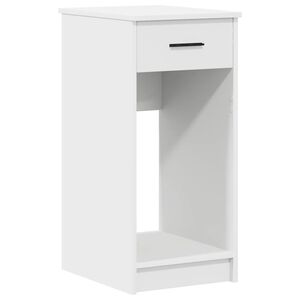 vidaXL Computer Tower Stand with Drawer White 35x45x77 cm