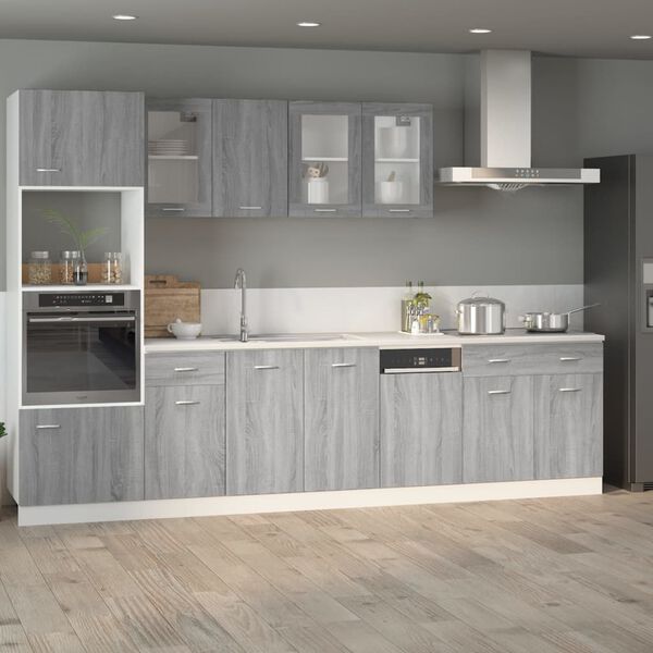 vidaXL Drawer Bottom Cabinet Lyon Grey Sonoma 80x46x81.5 cm Engineered Wood