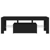 vidaXL TV Cabinet with LED Lights Black 120x35x40 cm