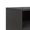 vidaXL TV Cabinet Black 100.5x39x60.5 cm Steel