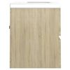 vidaXL Sink Cabinet with Built-in Basin Sonoma Oak Engineered Wood