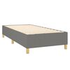 vidaXL Box Spring Bed Frame Dark Grey Single Fabric (UK/IE/FI/NO only)
