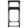 vidaXL Console Table Black 100x35.5x75 cm Engineered Wood