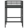 vidaXL Kids'Loft Bed Frame Black 90 x 190 cm Steel