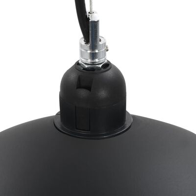 vidaXL Ceiling Lamps 2 pcs Black and Gold Semi-spherical 50 cm E27