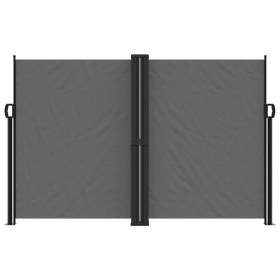 vidaXL Retractable Side Awning Anthracite 160x1000 cm