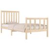 vidaXL Bed Frame without Mattress Solid Wood Small Single