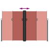 vidaXL Retractable Side Awning Terracotta 220x600 cm