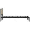 vidaXL Metal Bed Frame without Mattress Sonoma Oak 183x213 cm