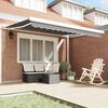 vidaXL Awning Frame Manual White 300 x 250 cm Aluminium