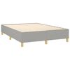 vidaXL Box Spring Bed Frame Light Grey Double Fabric (UK/IE/FI/NO only)