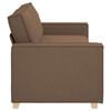 vidaXL Sofa Brown 220 x 78 x 84 cm Fabric