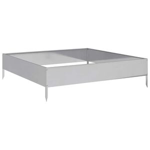 vidaXL Garden Raised Bed 100x100x26 cm Galvanised Steel