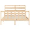 vidaXL Bed Frame without Mattress 140x200 cm Solid Wood Pine
