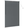 vidaXL Window Blind with Curtains Manual Dark grey Aluminium
