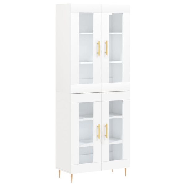 vidaXL Highboard White 69.5x34x180 cm Engineered Wood