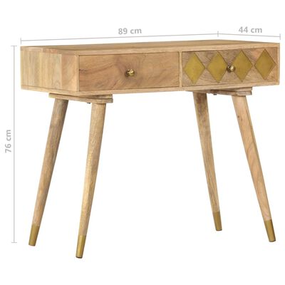 vidaXL Console Table 89x44x75 cm Solid Mango Wood