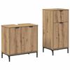 vidaXL Bathroom Furniture Set 2 pcs Artisan Oak