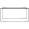 vidaXL Coffee Table Silver 90x50x43 cm Stainless Steel and Glass