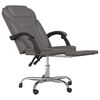 vidaXL Reclining Office Chair Grey Faux Leather