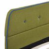vidaXL Bed Frame without Mattress Green Fabric 135x190 cm Double